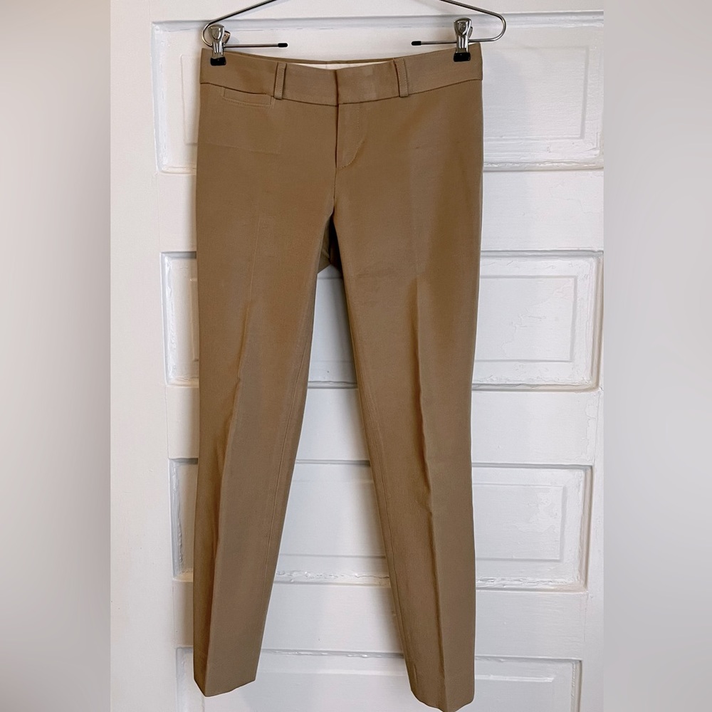 Banana Republic Sloan Khaki Tan slim ankle pant size 0